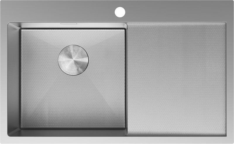 Zlewozmywak stalowy wpuszczany Mexen Exar inox 780x480 mm 1-komorowy z ociekaczem lewy 1 szt.