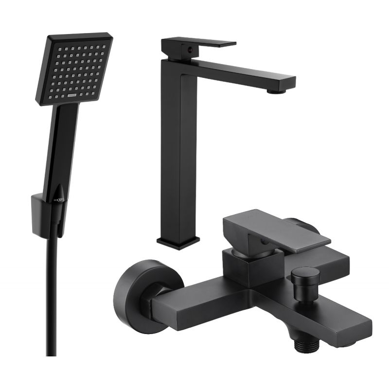 Zestaw wannowy Mexen Uno czarny 1 szt.