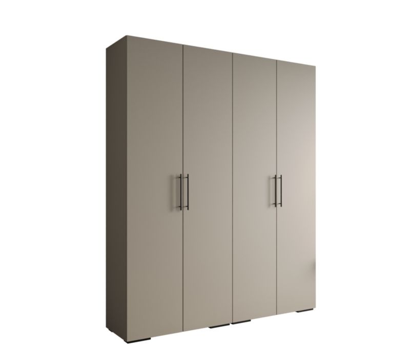 Szafa ubraniowa Garderoba Abiks INOVA 3 2SZ kaszmir+czarny 1 szt.