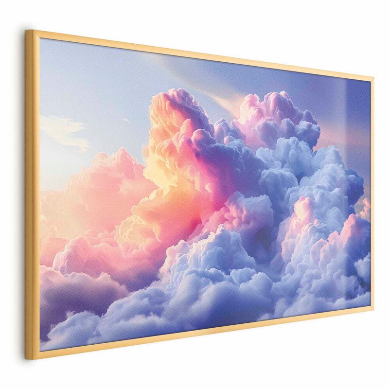 Plakat Artgeist Chmury 30x21 cm z ramą złotą 1 szt