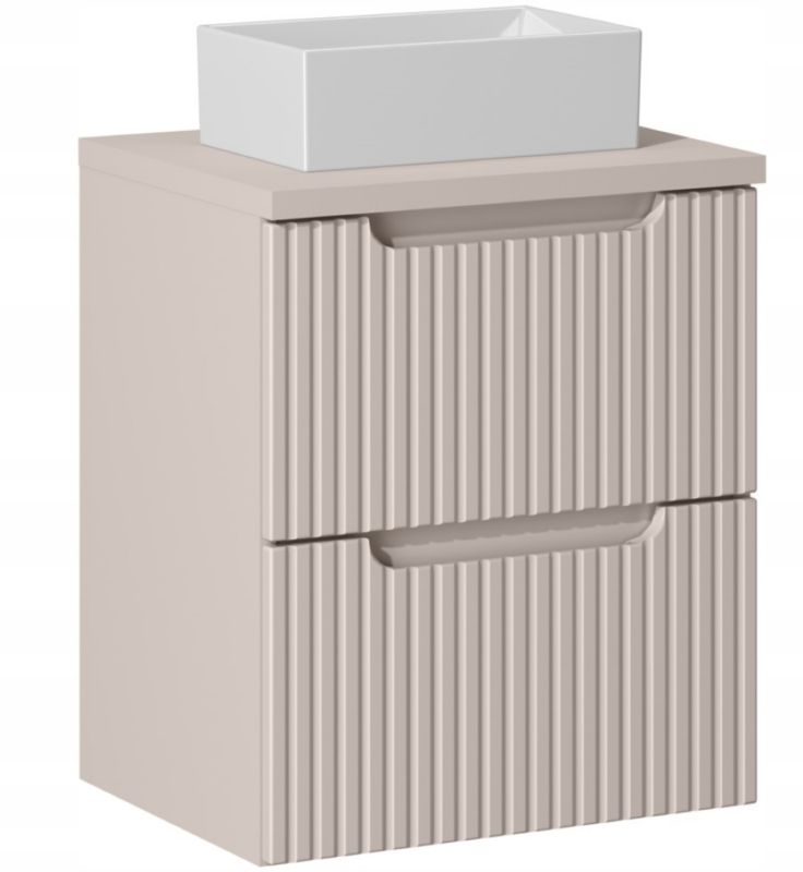 Szafka pod Umywalkę łazienkowa 50 cm Wisząca z Blatem Kaszmir Nova Kaszmir Kaszmirowa z Umywalką Furnidea 1 szt.