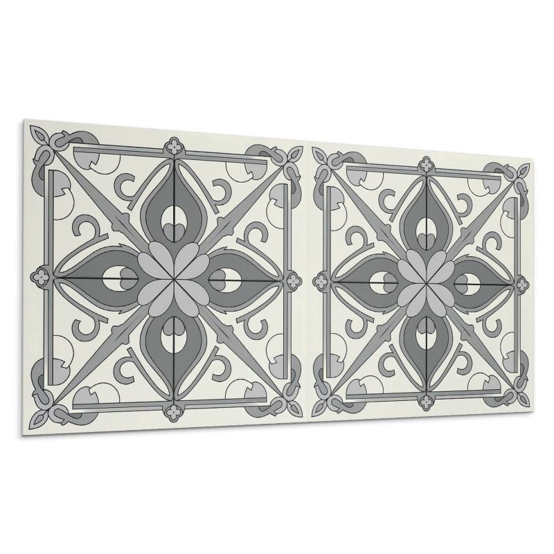 Kafelki samoprzylepne Wallfluent 60x30 cm Symetryczny motyw kwiatowy 6 szt.