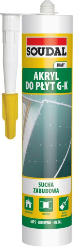 Akryl Soudal do płyt gipsowo-kartonowych 280 ml