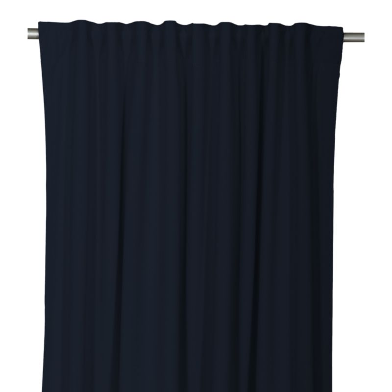 Zasłona GoodHome Valgreta 140 x 300 cm ciemnogranatowa