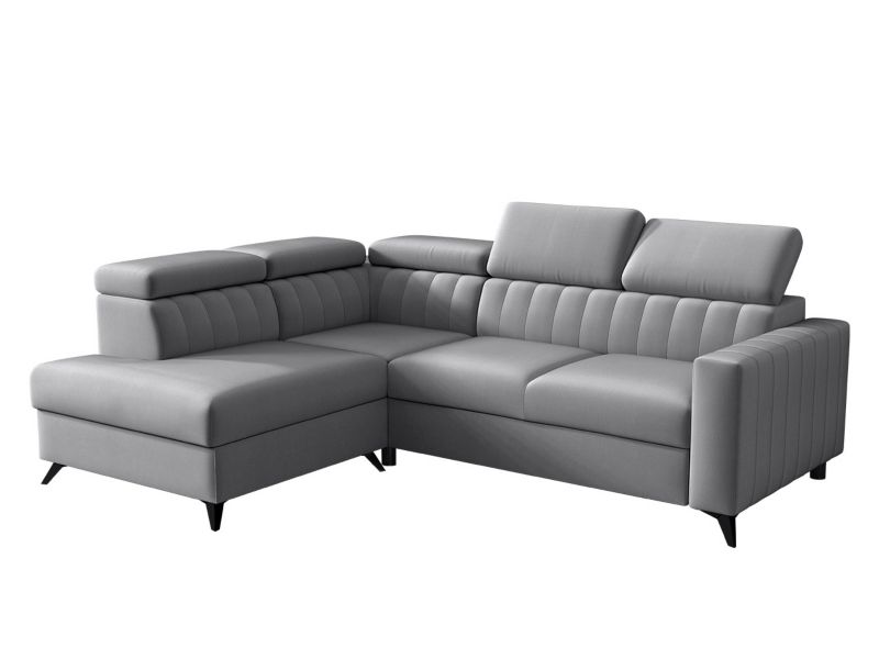 Narożnik z funkcją spania MIRJAN 24 Milano 2RRLXP lewy LXP+R+2R jasnoszary 1 szt.