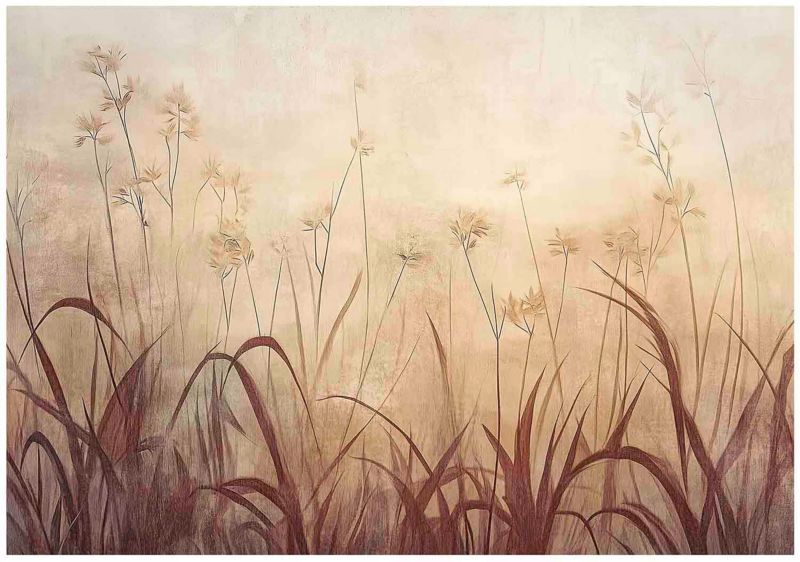 Fototapeta Do Salonu Sypialni Trawa Boho WALLARENA 400x280 cm Tapeta Na Flizelinie 1 szt.