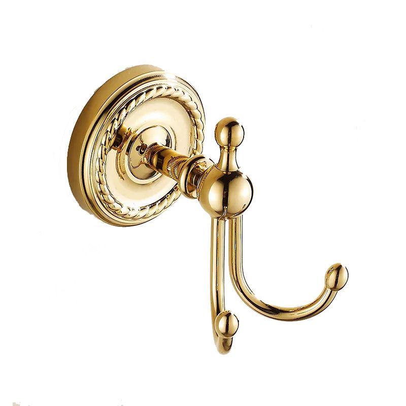 Wieszak na ręczniki Lauferi DANAE mosiężny haczyk złoty retro 1 szt.