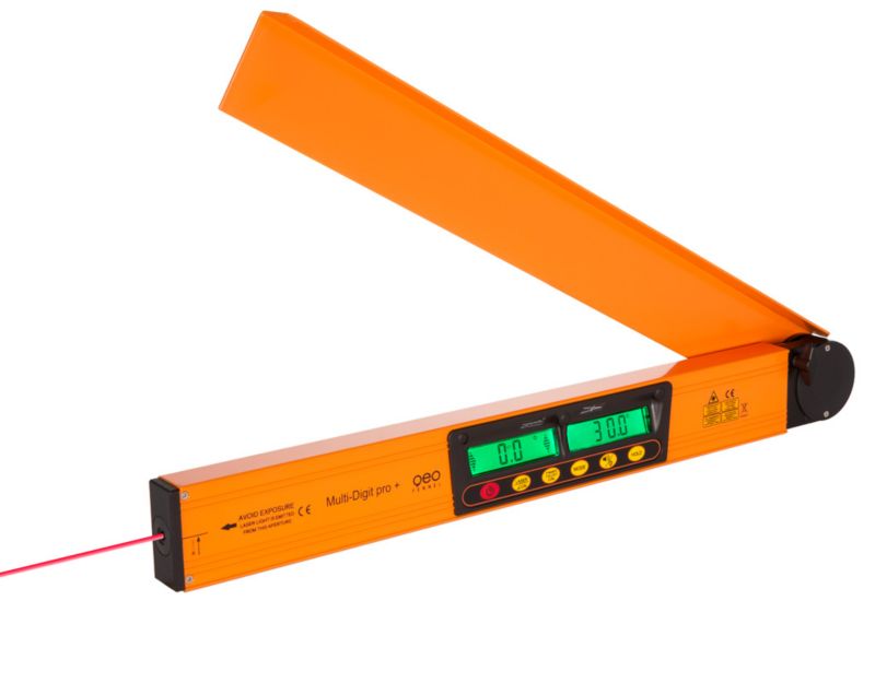 Kątomierz z poziomicą laserową Multi-Digit Pro + geo-Fennel 1 szt.