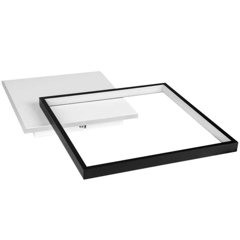 Żyrandol LED XUDO 27W 45x35cm CCT z pilotem Czarno-biały 1 szt.