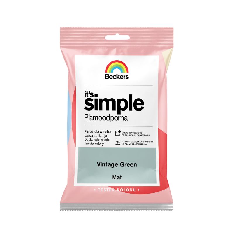 Tester farby kolorowej Beckers It's Simple vintage green 0,05 l