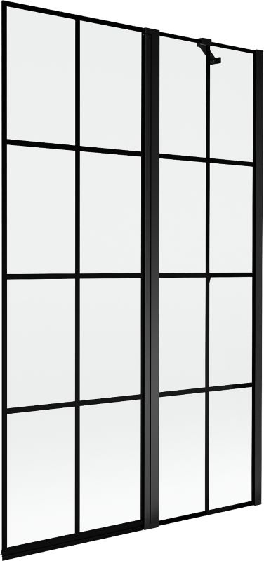 Parawan nawannowy Mexen Mist czarny 110 x 150 cm 2-skrzydłowy - 8A9-110-011-70-77-P 1 szt.