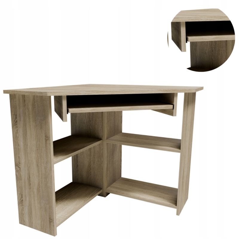 Biurko Matkam narożne TED8080SON dąb sonoma 1 szt.