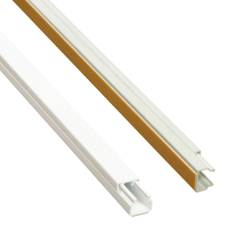 Kanał elektroinstalacyjny AKS Zielonka MKI na taśmę 15 x 17 mm 2 m biały