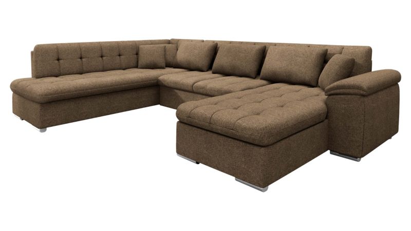 Narożnik z funkcją spania MIRJAN 24 Niko Bis prawy cedrowy brąz 1 szt.