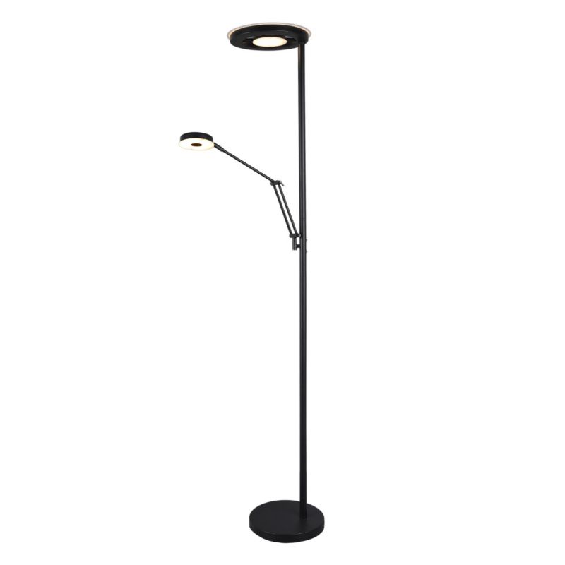 Lampa podłogowa stojąca Trio Barrie czarno-biała LED 38W 2700K - 4000K 4600lm wym: 181 x 30 x 30 cm - 1 szt.