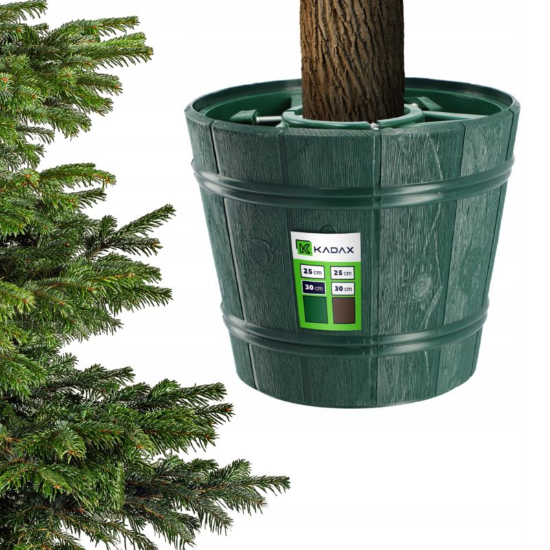 Stojak Pod Choinkę KADAX Duży Choinkowy Na Żywą Choinkę Donica Drzewko 2,8m Zielony 1 szt.