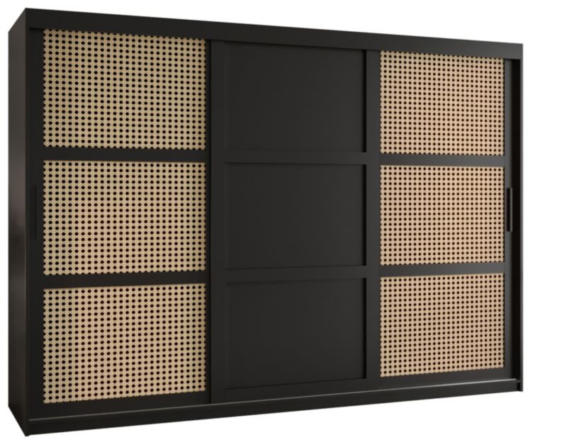 Szafa przesuwna Garderoba Abiks PLECIONKA WIEDEŃSKA 3 250 czarny 1 szt.