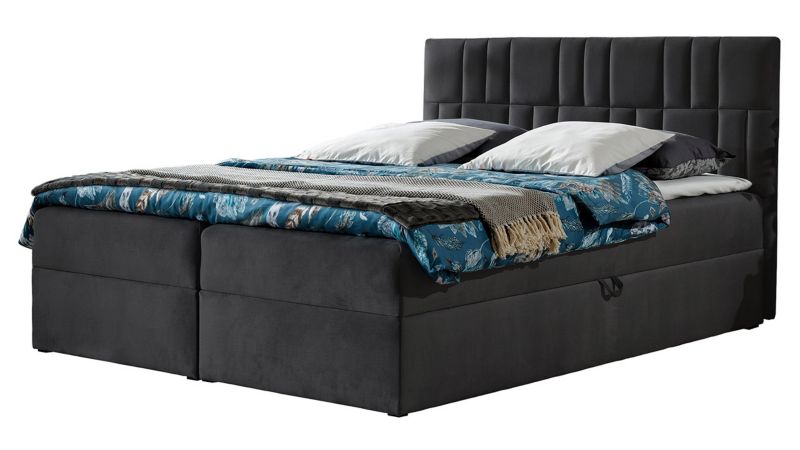 Łóżko kontynentalne MIRJAN 24 Top 3 160x200 ciemny szary 1 szt.