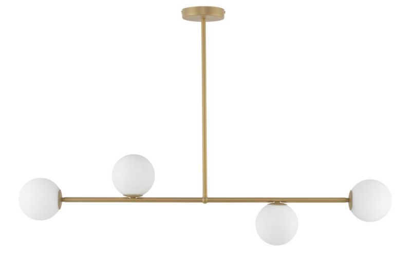 Lampa sufitowa wisząca Sigma Lighting Gama 6873 złoto-biała minimalistyczna 4xG9 x 1 szt.