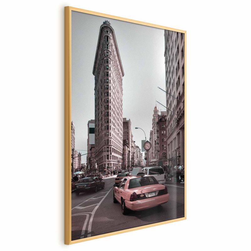 Plakat Artgeist Miejski ruch 60x90 cm z ramą złotą 1 szt