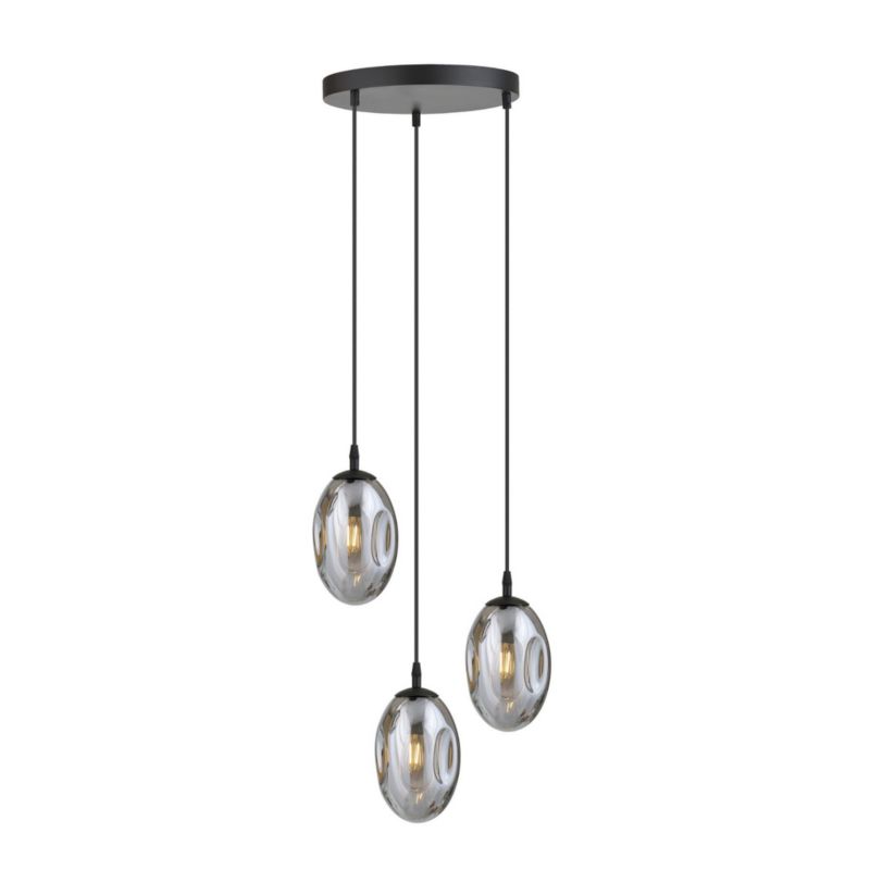 Lampa sufitowa Emibig Astral czarna-chromowana wym: 100 x 40 x 40 cm 3xE14 x 10W 1 szt.