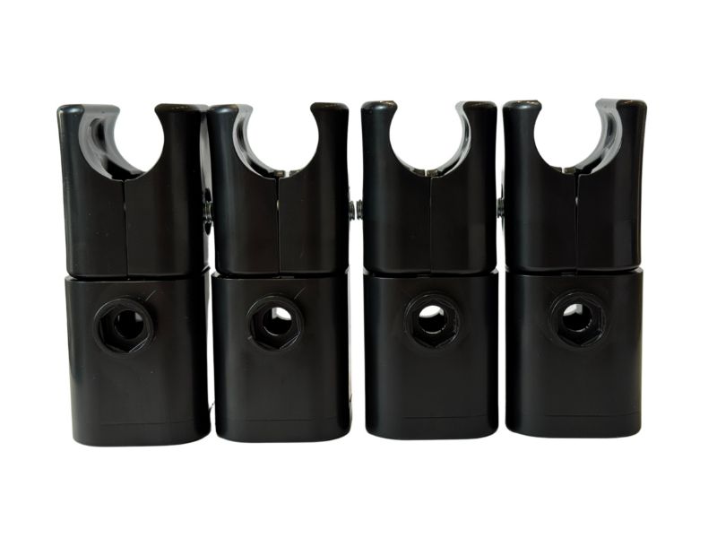 Zestaw montażowy do grzejnika drabinkowego 20 - 22 mm czarny