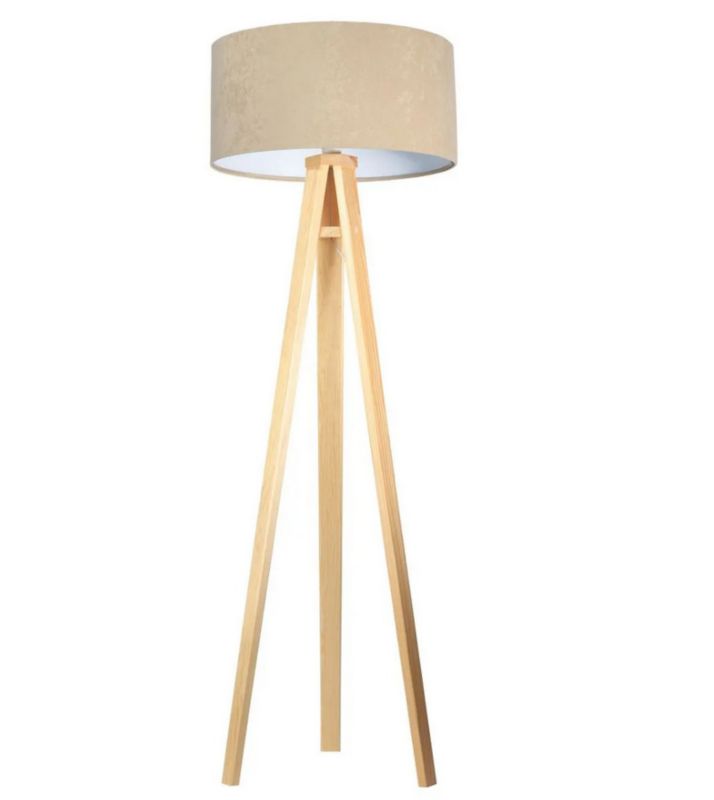 Lampa Bps Koncept stojąca HOME 50 beżowa/biała/sosna 1 szt