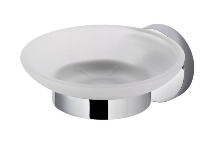 Mydelniczka ścienna Stella Classic chrom/szkło matowe 11x12,5x5 cm 1 szt.