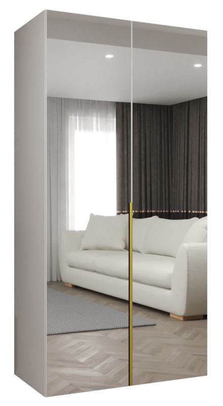 Szafa uchylna otwierana ALICANTE 3 100 wys 202 cm Biały + Złoty 1 szt