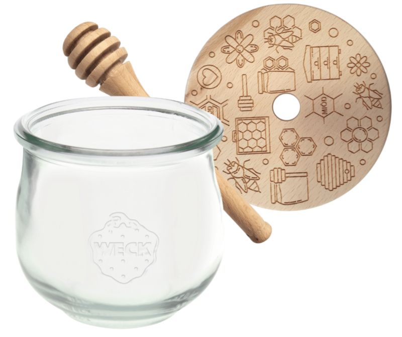 Słoik do miodu MODO24 Weck 580 ml fi 100 tulip nabierak W4 1 kpl.