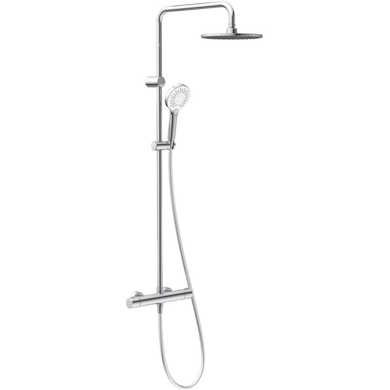 Zestaw prysznicowy Oltens Atran termostatyczny z deszczownicą chromowany 1 szt.