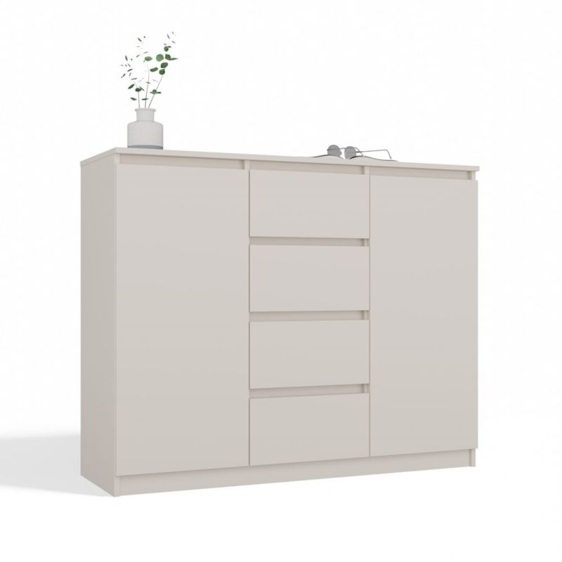 Komoda Topeshop Malwa 2D4S 120 Kaszmir Beż 120x97x40 cm 1 szt.