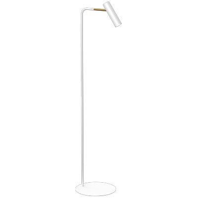 Lampa podłogowa stojąca Luminex Axion biały mat-złoty połysk nowoczesna 1 x GU10 x 8W wym: 159 x 34 x 34 cm - 1 szt.