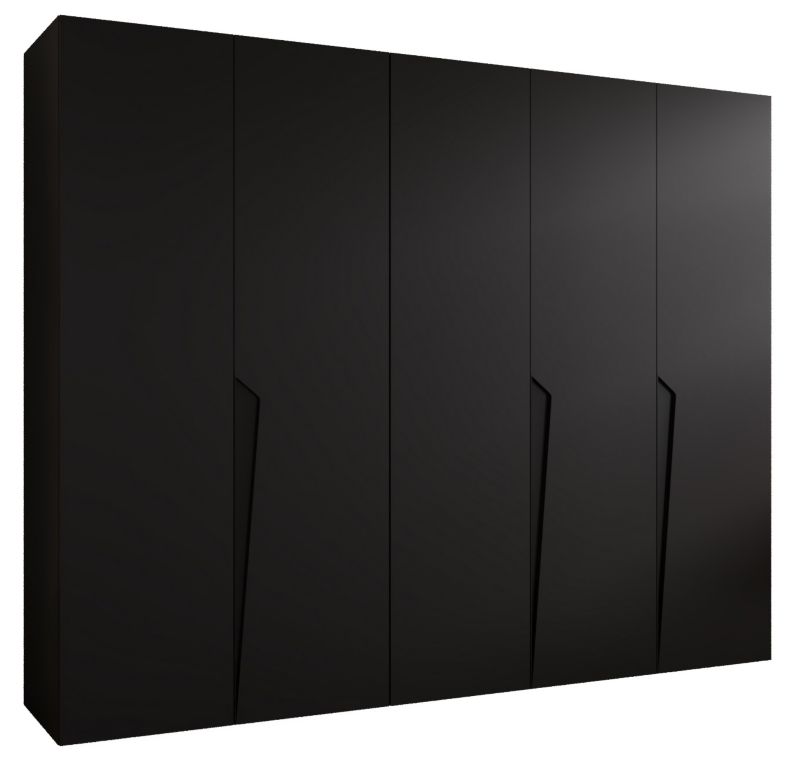 Szafa uchylna otwierana Abiks PIANO 1 250 wys 202 cm Czarny + Czarny 1 szt