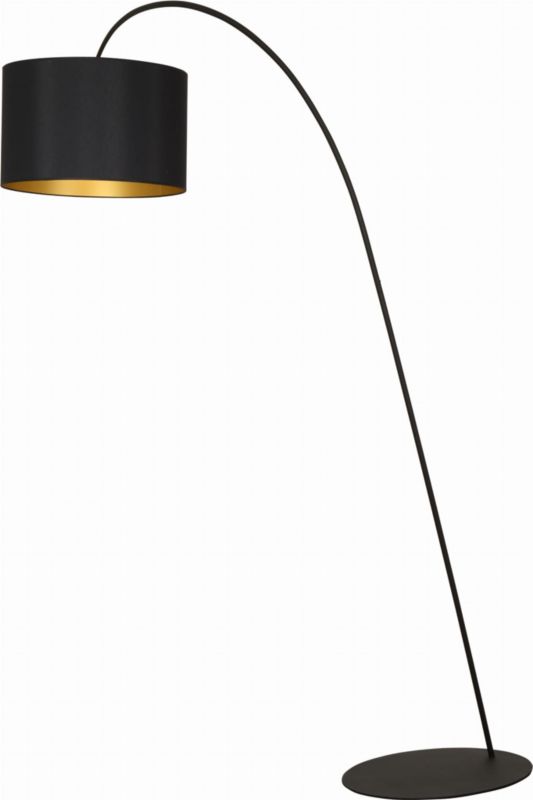 Lampa podłogowa stojąca Nowodvorski Lighting Alice czarno-złota łukowa 1 x E27 x 60W wym: 205 x 185 x 47 cm - 1 szt.