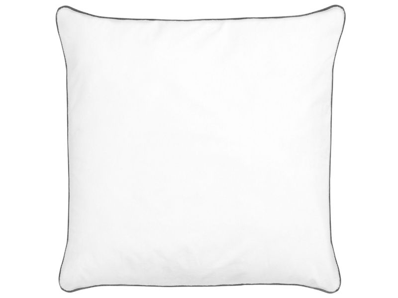 Poduszka Pelister Wysoka Mikrofibra 80 x 80 cm Biały 1 szt.