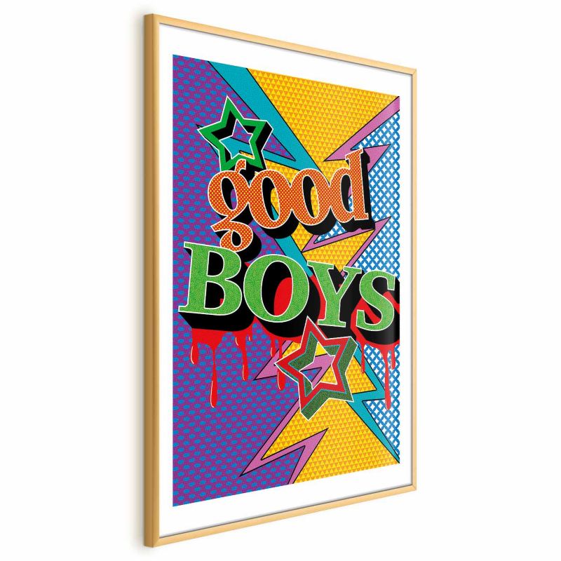 Plakat Artgeist Good Boys 21x30 cm z ramą złotą 1 szt