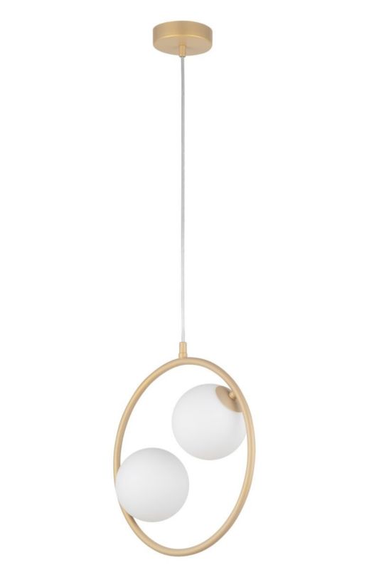 Lampa wisząca Sigma Lighting Aqua 0065 złoto-biała dekoracyjna 2xG9 x 12W 1 szt.