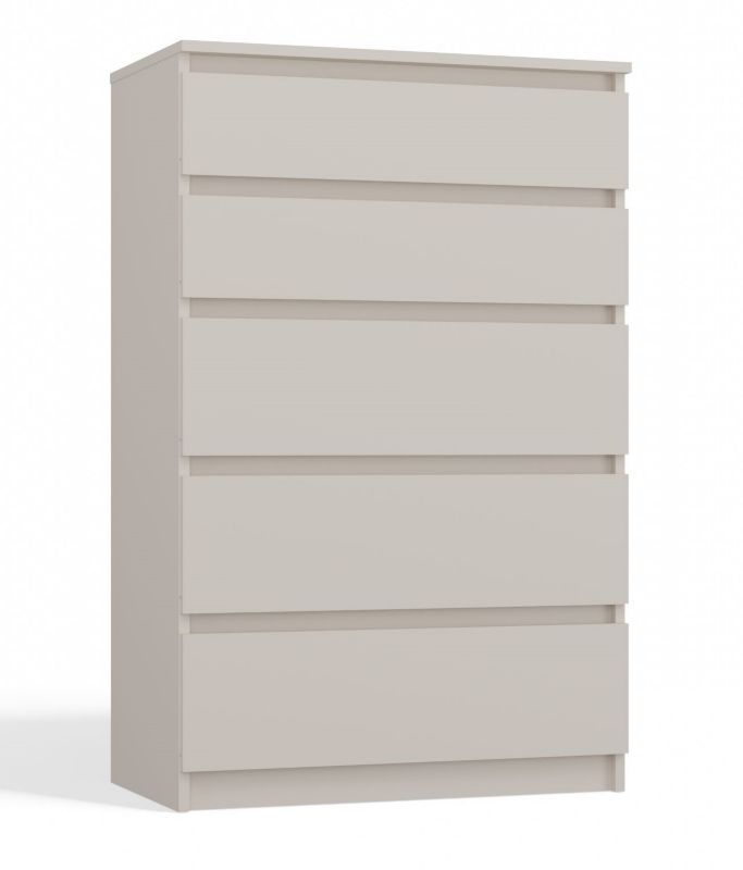 Komoda Topeshop Szafka 5 Szuflad M5 Kaszmir Beż 40x70x109,5 cm 1 szt.