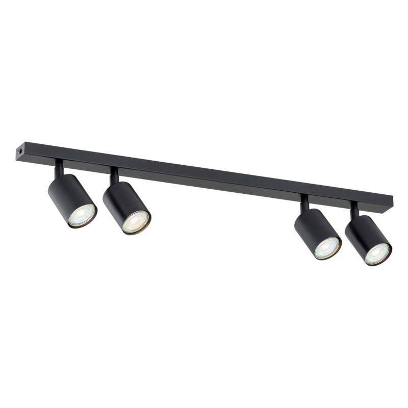 Lampa sufitowa wisząca Emibig Flash 6544 czarna minimalistyczna 4xGU10 x 8W 1 szt.