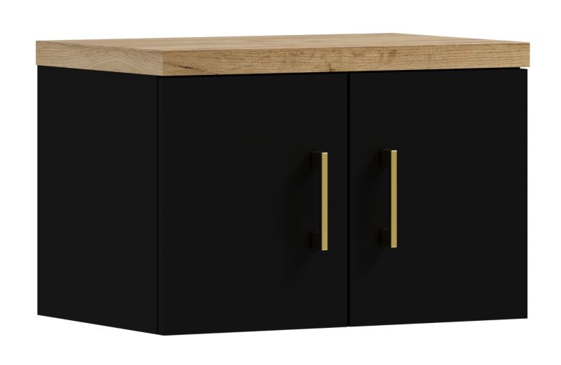 Szafka łazienkowa ADK MEBLE MARKUS wisząca pod umywalkę 80 czarna 1 szt.