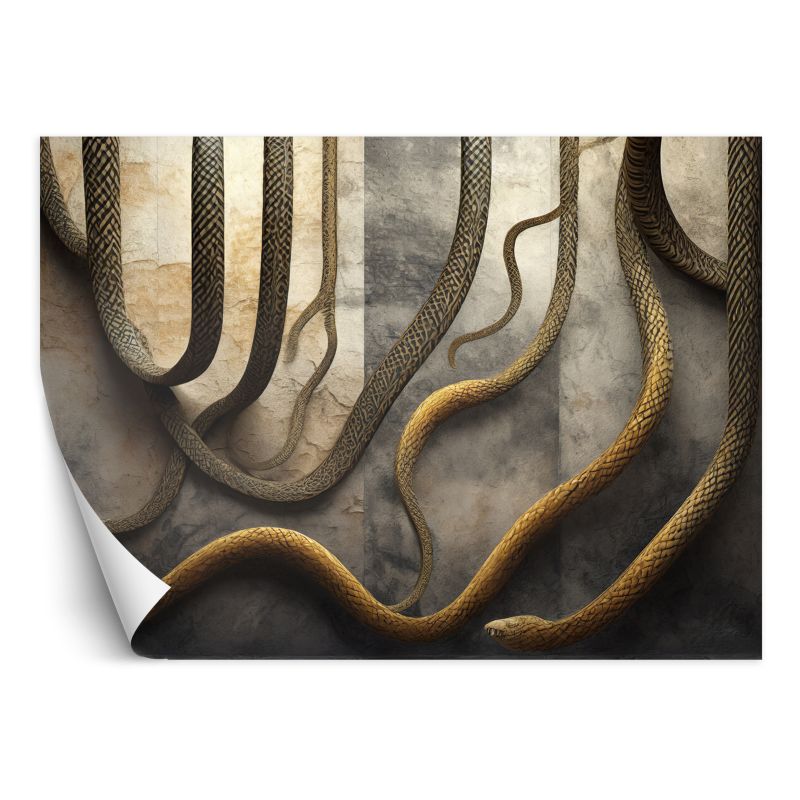 Fototapeta Feeby Złoty Wąż Glamour 450x315 1 szt