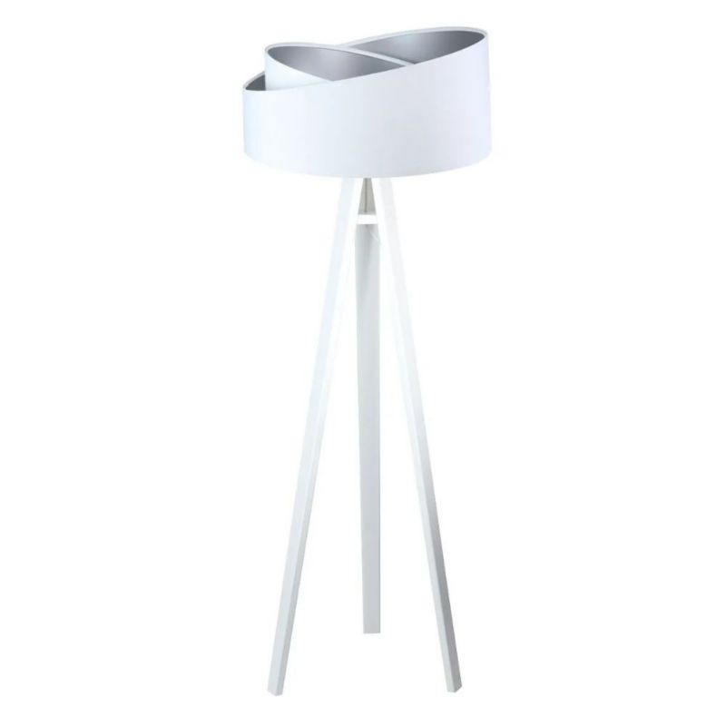 Lampa Bps Koncept stojąca GEMSTONE biała/srebrna 1 szt