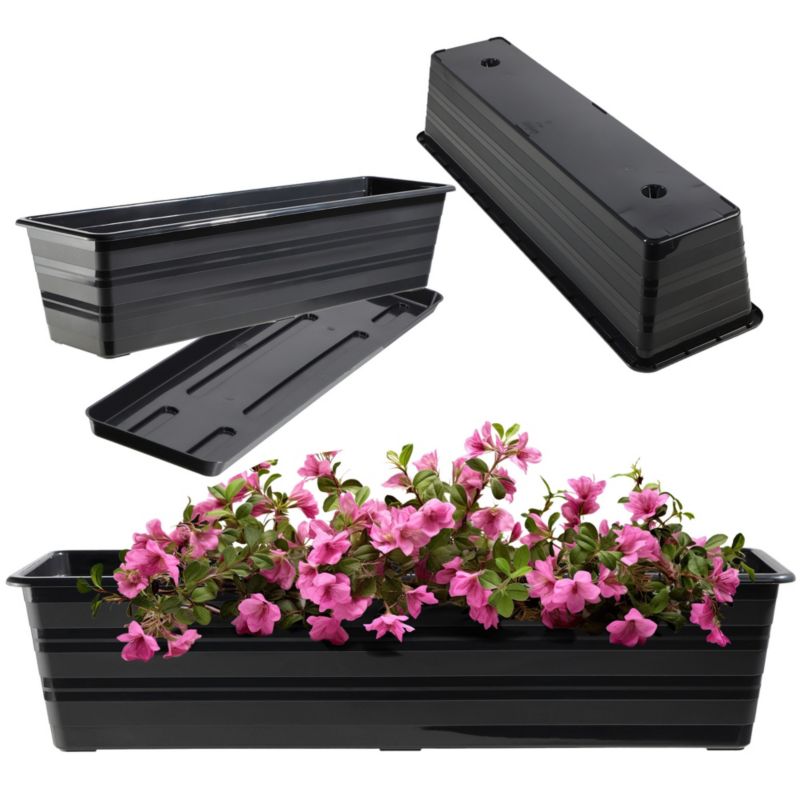 Doniczka KADAX Skrzynka Balkonowa 60cm + Podstawka 1szt.