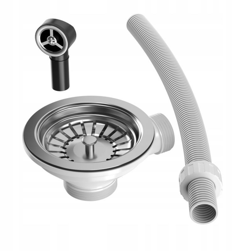 Sitko Chrom Do Zlewu Z Przelewem 1S115CHzPo Granitan 1 szt.