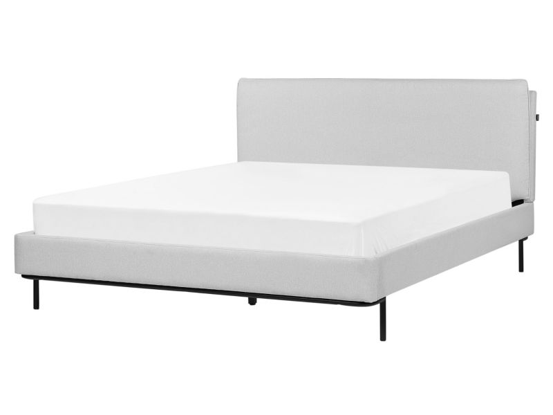 Łóżko Corio 160 x 200 cm Jasnoszary 1 szt.