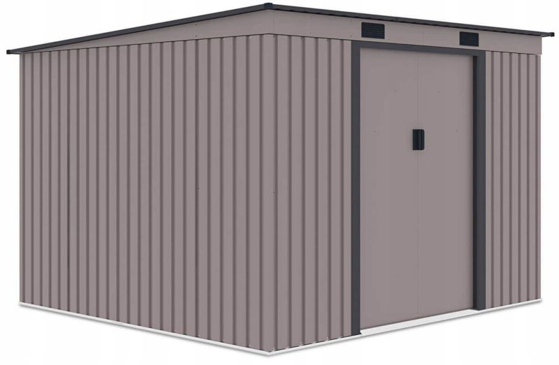 Domek Ogrodowy Narzędziowy Metalowy OREGON 261x241cm Schowek na Narzędzia 1 szt