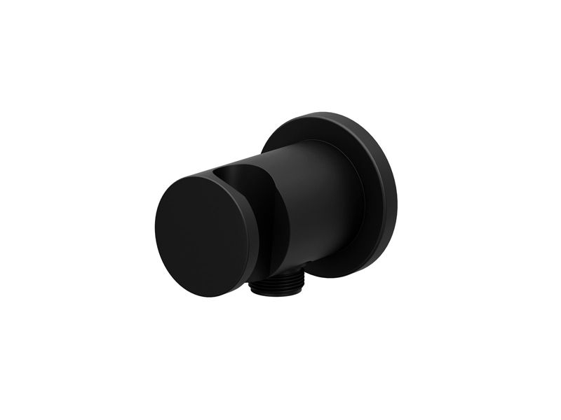 Uchwyt prysznicowy Ravak mosiężny 706.21BLM z podłączeniem do węża czarny mat 1szt