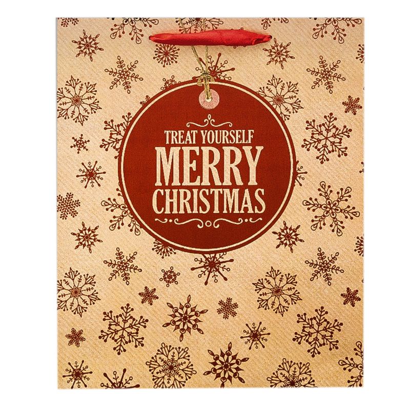 Torebka na prezent 32 x 26 x 10 cm czerwona