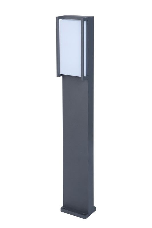 Lampa ogrodowa stojąca Lutec Qubo antracytowo-biała LED 18W 3000K 1100lm IP54 wym: 75 x 9,2 x 11 cm aluminium - 1 szt.